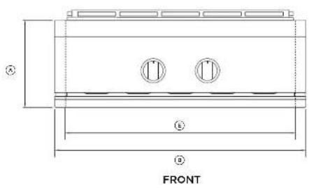 DCS GDE1-30 - PRODUCT DIMENSIONS - 1