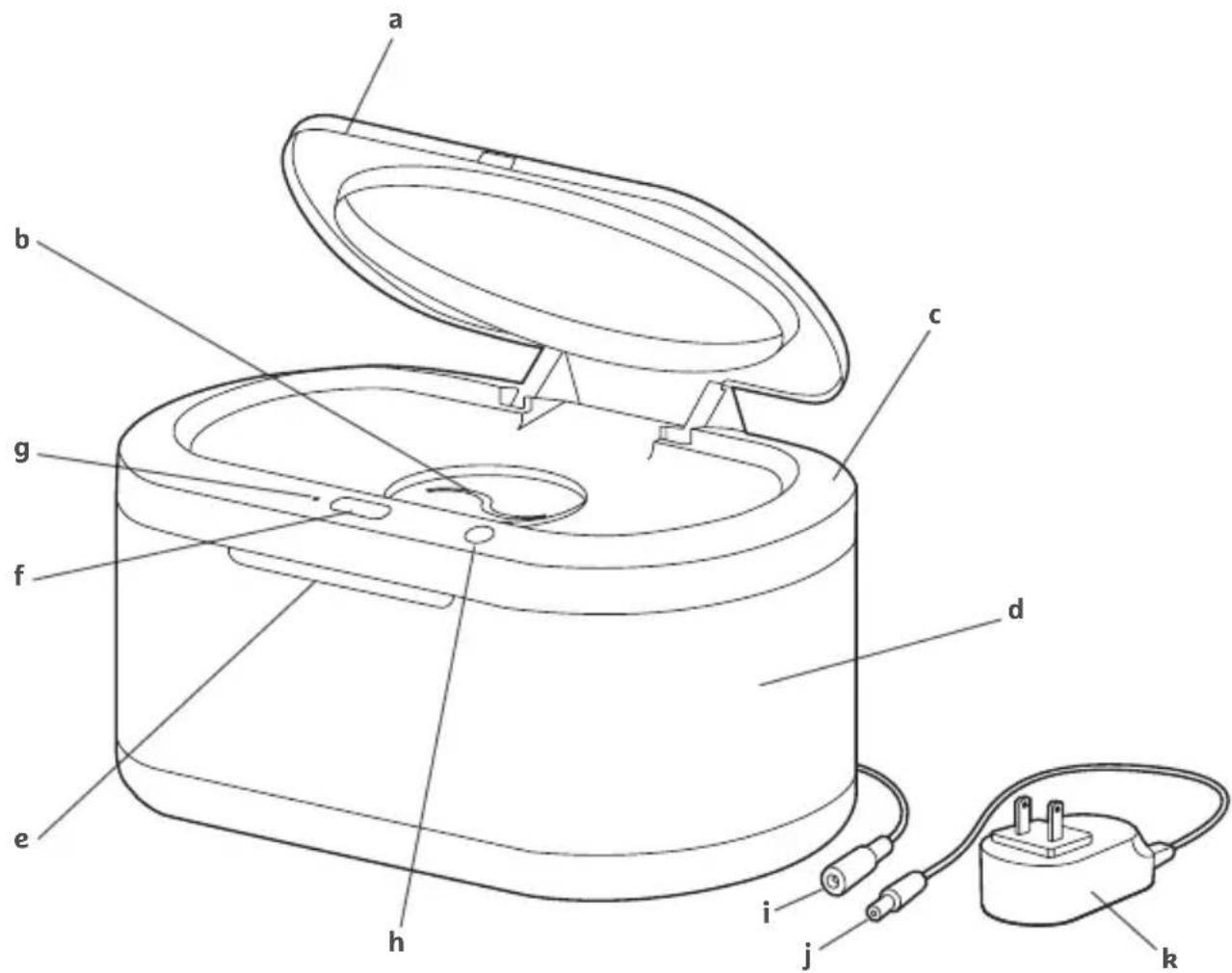 Munchkin Touch Free Wipe Warmer - INCLUDED PARTS - 1