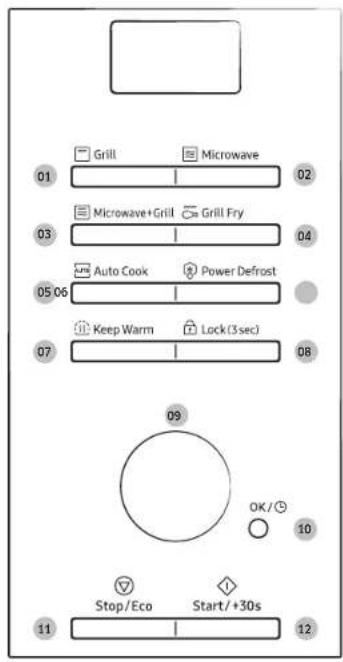 SAMSUNG MG32DG4524CTE1 - Gebruik van de magnetron - 1
