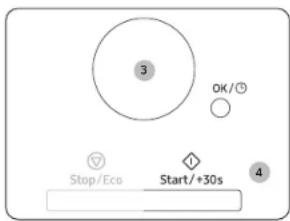 SAMSUNG MS23DG4504AGE - Regolazione del tempo di cottura - 1