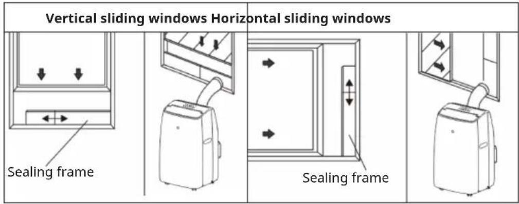 Klarstein Grandbreeze Pro 14K - Fixing the sealing frame for sliding windows - 1