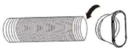 Klarstein Grandbreeze Pro 14K - INSTALLATION OF THE EXHAUST AIR HOSE - 3