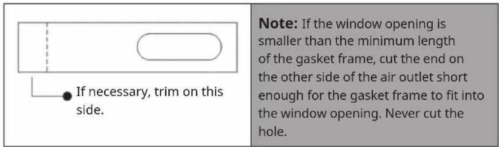 Klarstein Grandbreeze Pro 14K - Fixing the sealing frame for sliding windows - 2