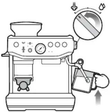 SAGE the Barista Express Impress BES876 - TEXTURING MILK - 1