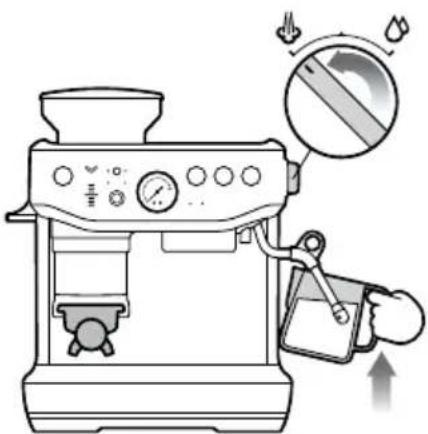 SAGE the Barista Express Impress BES876 - PREPARATION D'UNE MOUSSE DE LAIT - 1