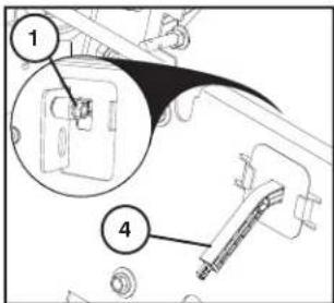 HUSQVARNA TC 139T - POUR INSTALLER LE LEVIER DE VIDAGE DU BAC AVEC L'EXTENSION - 2