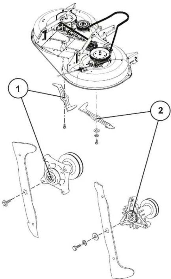 HUSQVARNA TC 139T - Lame avec Étoile des Six Branches - 1