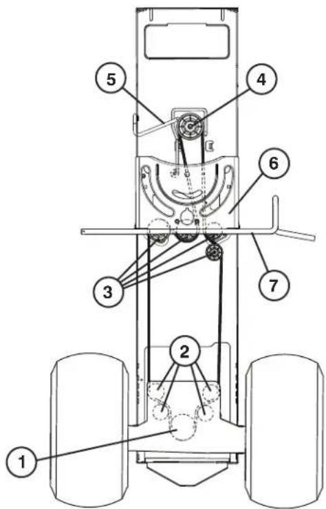 HUSQVARNA TC 139T - AFSTELLING BOOR-EN ACHTERZIJDE - 1