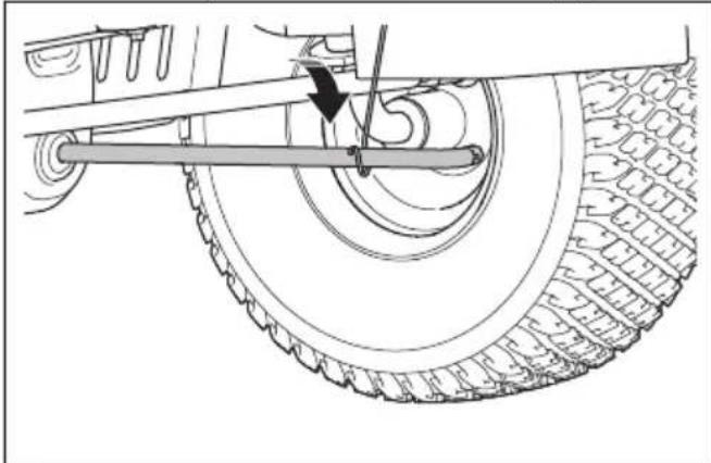 HUSQVARNA TS 215T - So entfernen und montieren Sie das Mähdeck - 5