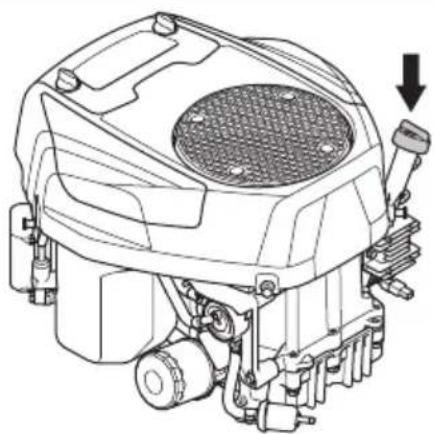 HUSQVARNA TS 215T - Preverjanje nivoja motornega olja - 1