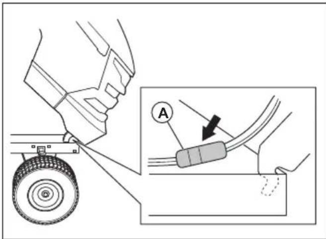 HUSQVARNA TS 215T - So entfernen und montieren Sie die Motorabdeckung - 1