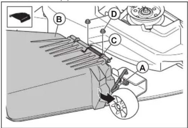 HUSQVARNA TS 217T - Pour installer la goulotte d'éjection latérale (TS 217T, TS 220T) - 1