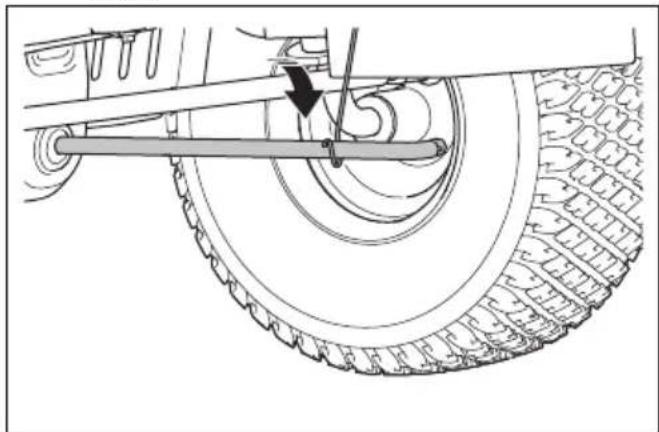 HUSQVARNA TS 217T - Pour retirer et installer le carter de coupe - 5