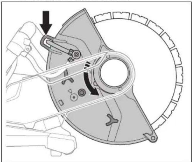 HUSQVARNA K 540i - So stellen Sie den Rohrschneidemodus ein - 4