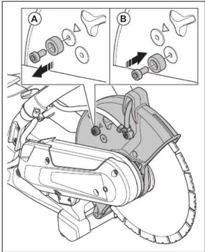 HUSQVARNA K 540i - To set the pipe cutting mode - 3