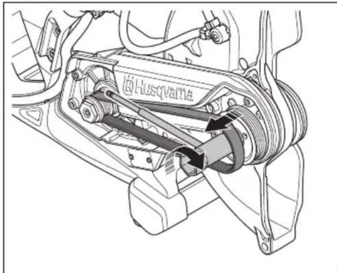 HUSQVARNA K 540i - So entfern den Sie den Treibriemen - 1