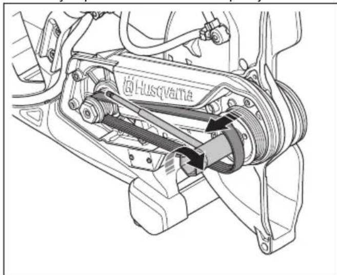 HUSQVARNA K 540i - To remove the drive belt - 1