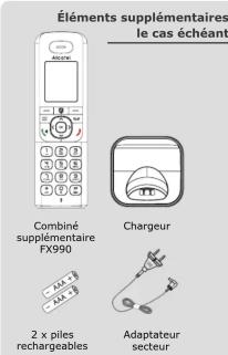 ALCATEL FX990 Voice - Contenu de la boîte - 3