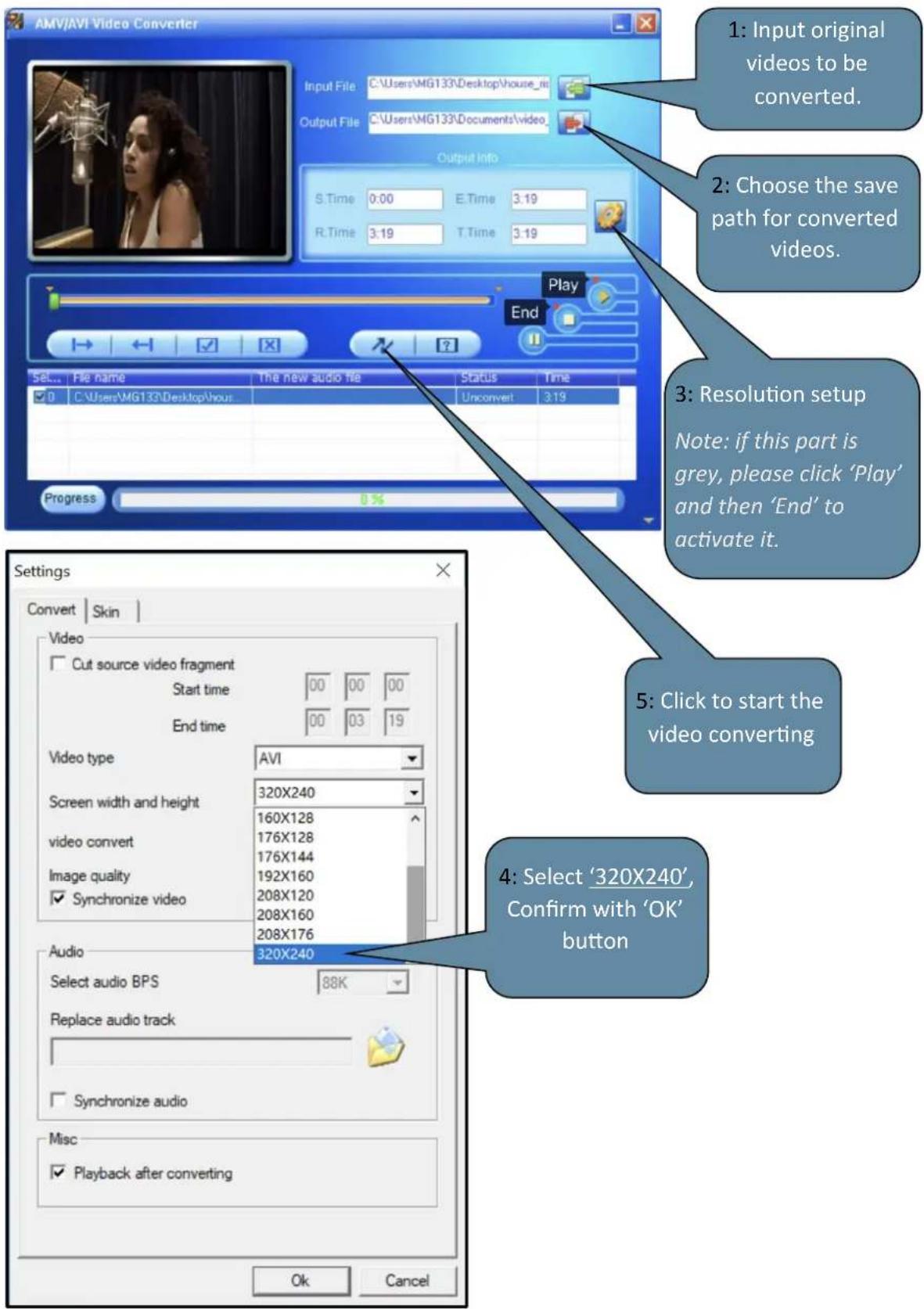 LENCO Xemio-669 - ii. Steps of video converting - 1