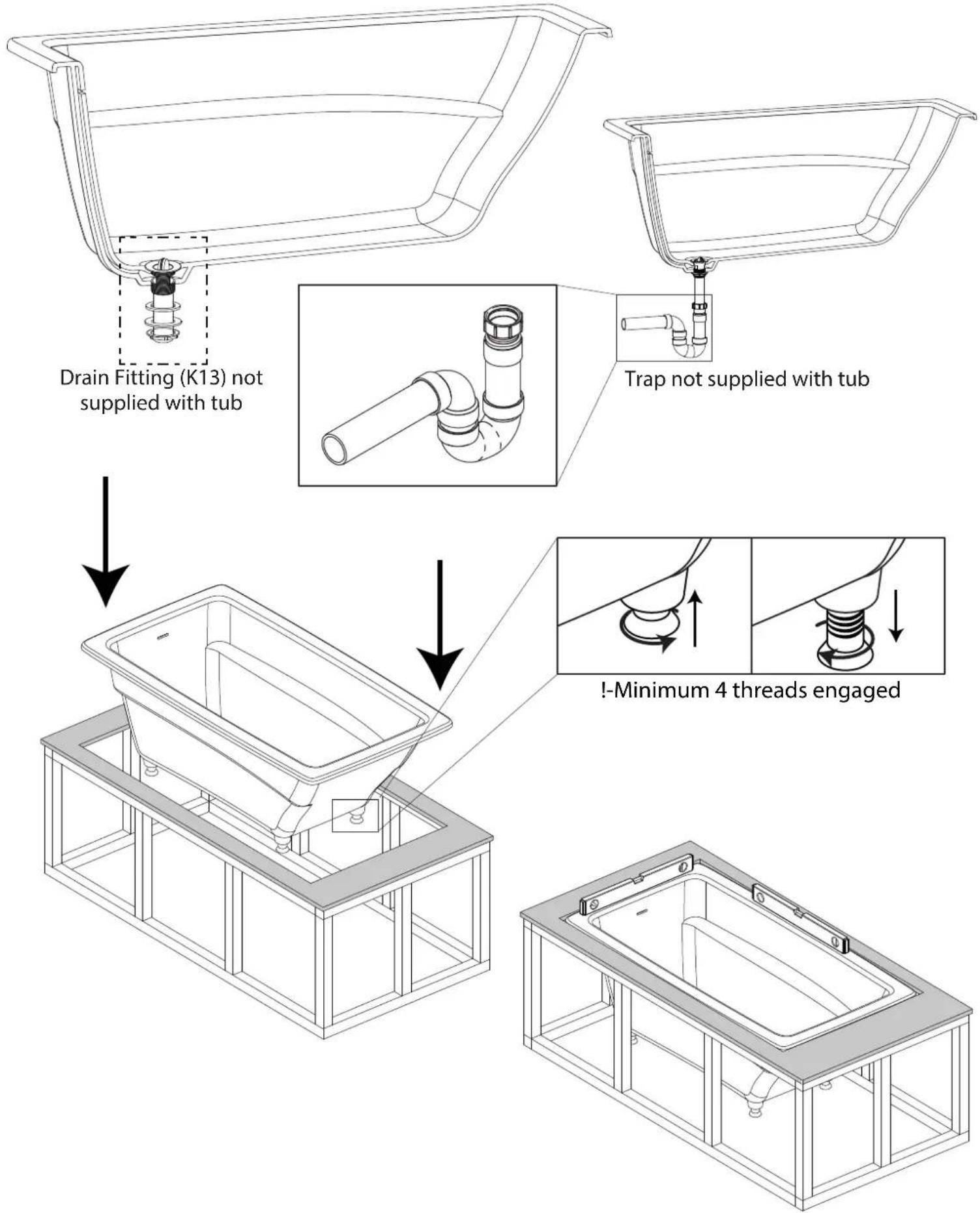 Victoria + Albert Kaldera 2 - Undermount Stud Framing victoria + albert® - 3