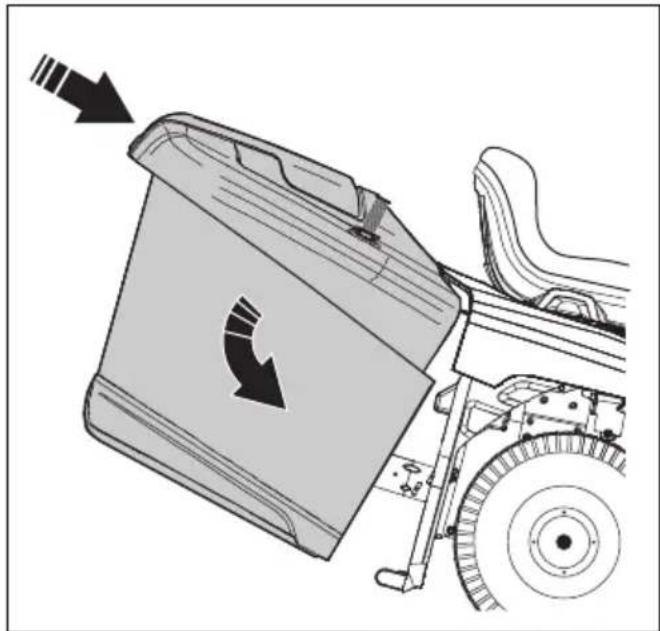 HUSQVARNA TC 100i - So installmenten und entfern den Sie den Grasfänger - 1