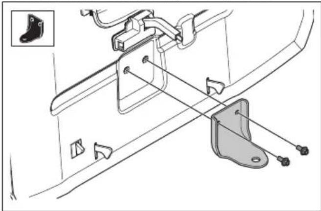 HUSQVARNA TC 100i - Pour installer la barre de remorquage - 1