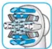 ORAL-B Genius X 20000N - Oral-B CrossAction-borsthu-vudet - 1