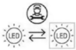 FRIGELUX FRD190XBI - Changing the light bulb - 1