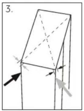 CANDY CNUQ4L513DW - Aligning the appliance - 2