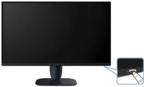 ALIENWARE AW2725DM - Utilisation du moniteur Allumer le moniteur - 1