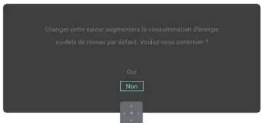 ALIENWARE AW2725DM - Messages d'avertissement de l'OSD - 4