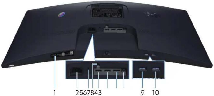 ALIENWARE AW2725DM - Vue de dessous - 2