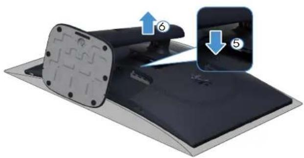 ALIENWARE AW2725DM - Pour enlever le socle : - 2