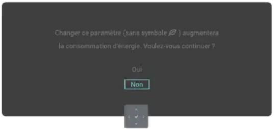 ALIENWARE AW2725DM - Messages d'avertissement de l'OSD - 5
