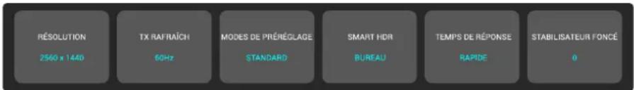 ALIENWARE AW2725DM - Utilisation du Lanceur de menu - 24