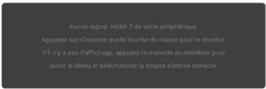 ALIENWARE AW2725DM - Messages d'avertissement de l'OSD - 7