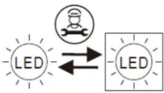 FRIGELUX RCUA72BF - Remplacement de la lampe d'éclairage (selon modèles) - 1