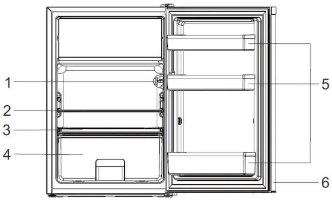 FRIGELUX R4TT140BE - DESCRIPTION DE L'APPAREIL - 1