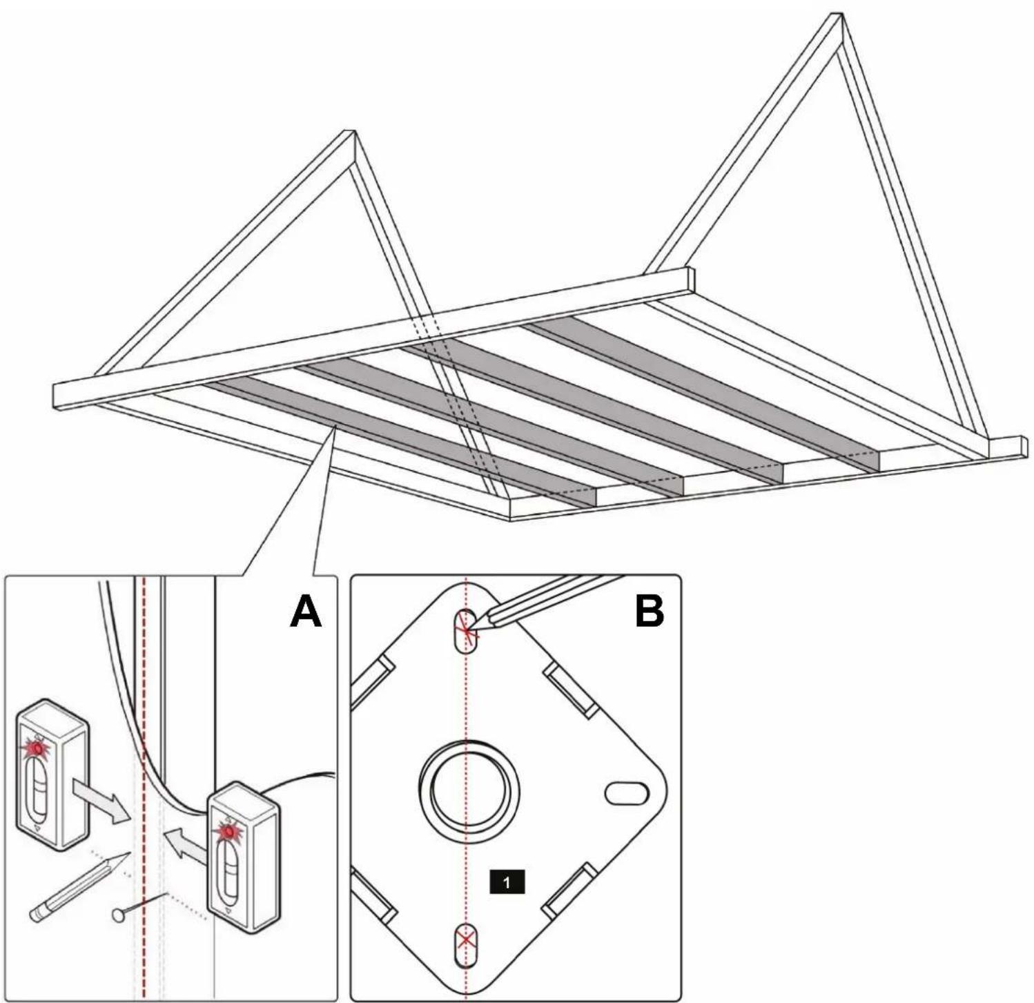 OmniMount CPLP4 - Wood Stud - 1