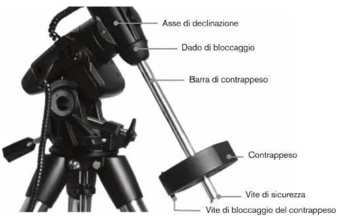 CELESTRON Advanced VX 7 Maksutov Cassegrain - Installare la barra di contrappeso - 1