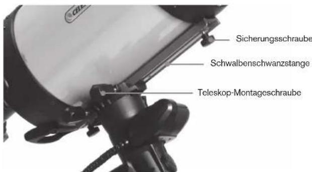 CELESTRON Advanced VX 7 Maksutov Cassegrain - Einen Teleskoptubus an das Stativ anbringen - 1