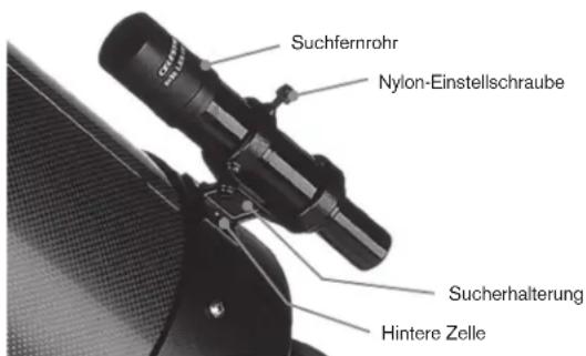 CELESTRON Advanced VX 925 EdgeHD - Installieren des 6x30-Suchfernrohrs - 1