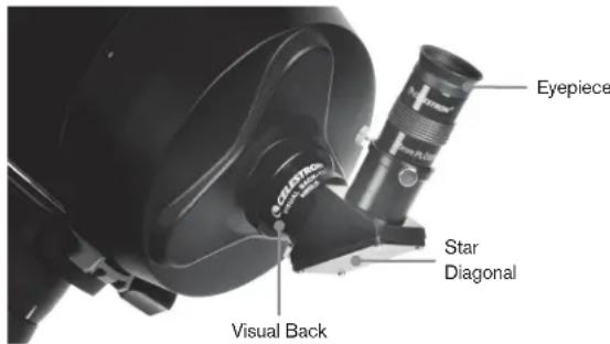 CELESTRON Advanced VX 925 EdgeHD - Installing the Star Diagonal - 1