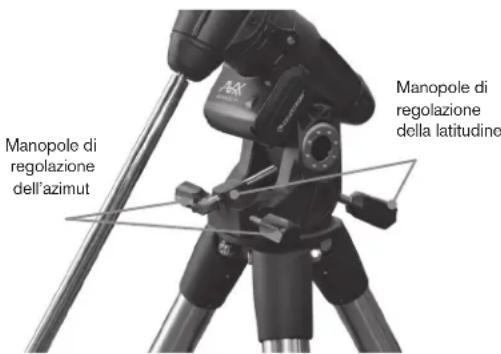 CELESTRON Advanced VX 925 EdgeHD - Regolazione della montatura in altitudine - 1