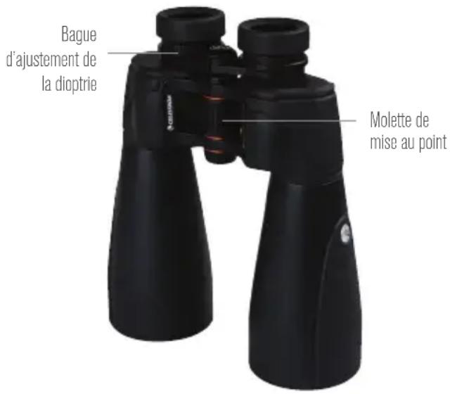 CELESTRON SkyMaster Pro ED 7x50 - AJUSTER LA DISTANCE INTERPUPILLAIRE - 3