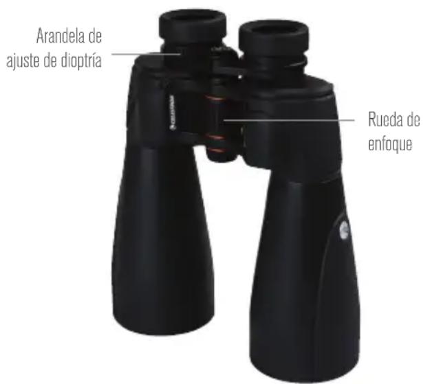 CELESTRON SkyMaster Pro ED 7x50 - AJUSTE DE LA DISTANCIA INTERPUPILAR - 3