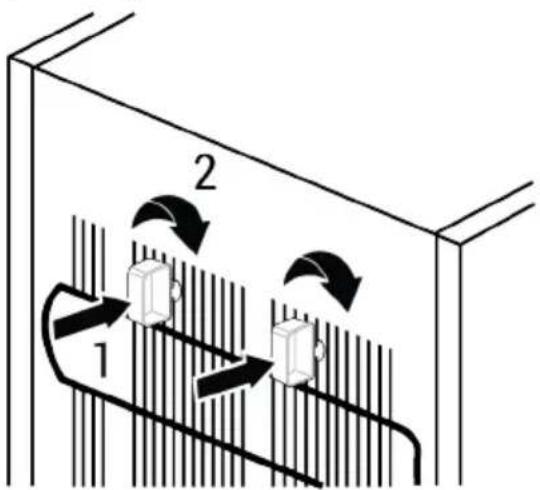 WHIRLPOOL W55R1 112W - Attaching the Plastic Wedges - 1
