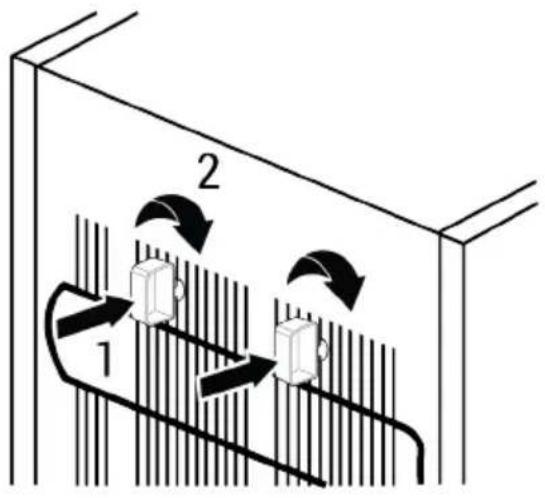 WHIRLPOOL W55R1 112W - Fixation des cales en plastique - 1