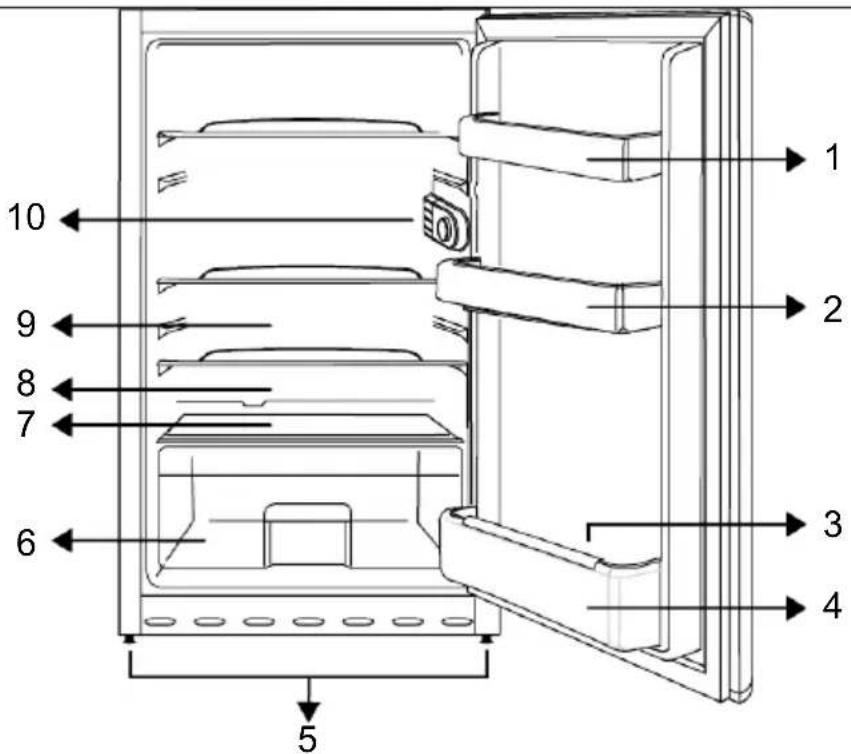 WHIRLPOOL W55R1 112W - Uw koelkast - 1