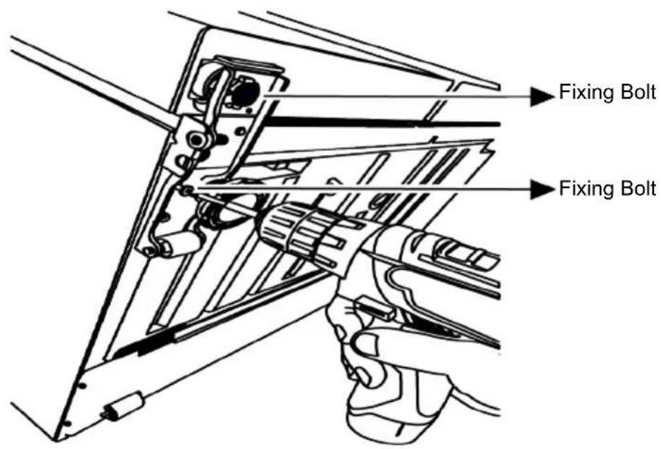 WHIRLPOOL WHG2 6574W X5E - For adjusting the doors vertically, - 1